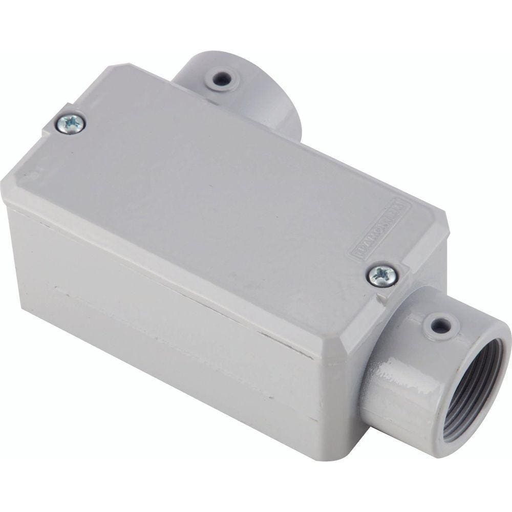 Condulete Fixo 2" Tipo Ll Tramontina Com Tampa Com Rosca Bsp E Com Pintura Eletrostática Tramontina