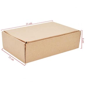Caixa De Papelão Retangular Com 20 Unidades Embalagens 21cm x 13cm x 6cm