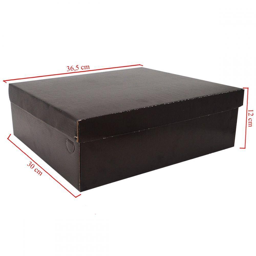 Caixa Própria Para Calçados Em Papelão 10 Unidades Embalagens 36.5cm x 30cm x 12