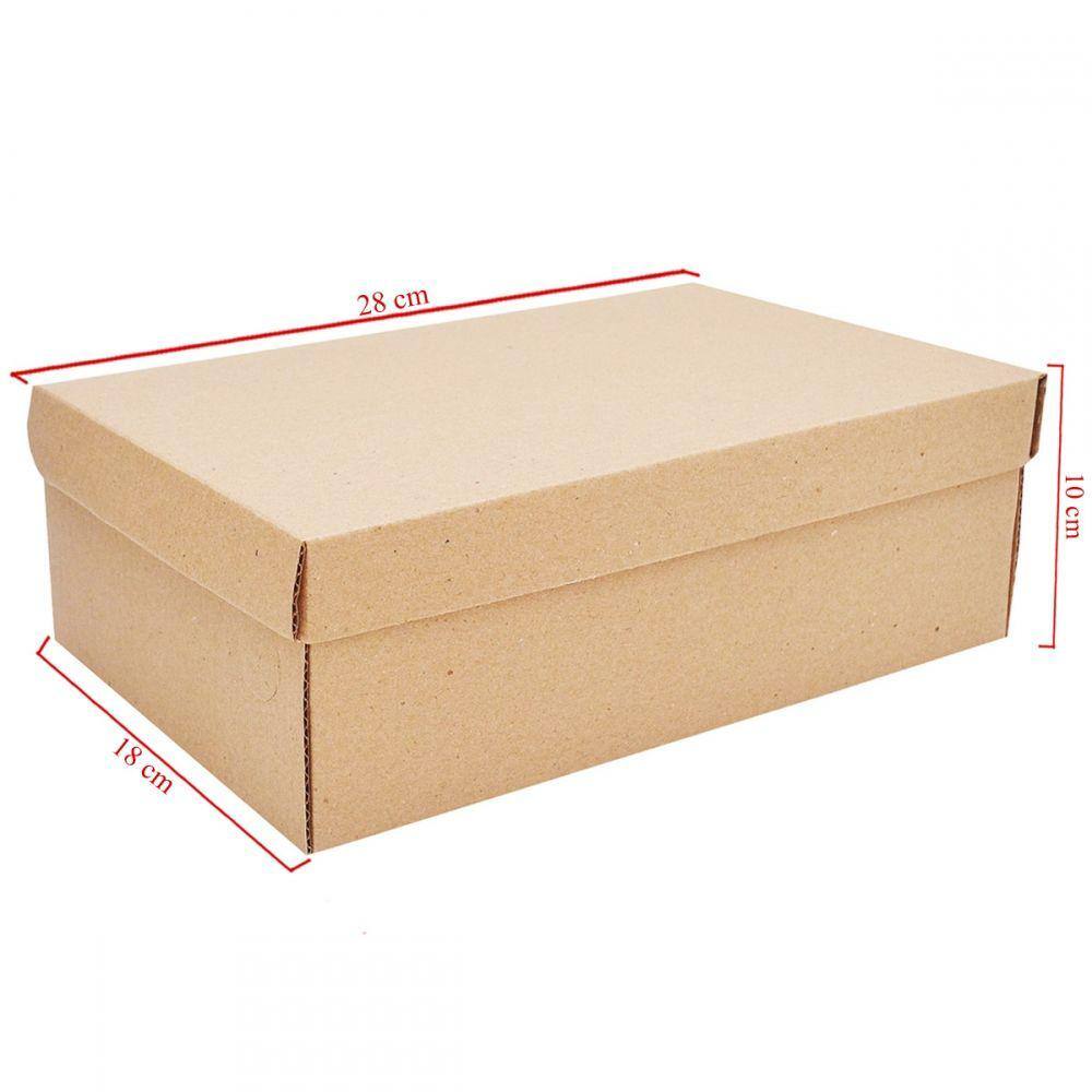 Caixa Ideal Para Calçados Com 20 Unidades Embalagens 28cm x 18cm x 10cm