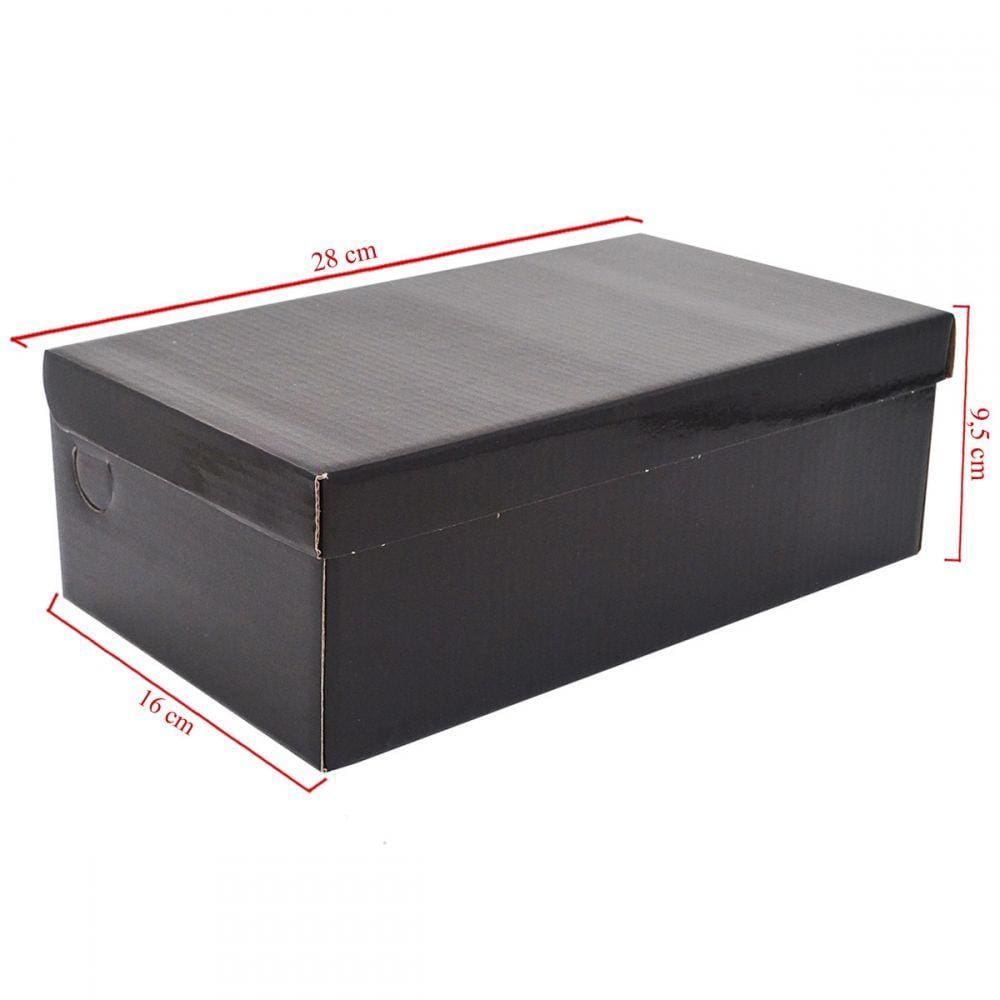 Caixa De Papelão Com 10 Unidades Para Calçados Embalagens 28cm x 16cm x 9.5cm