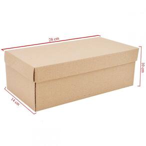 Caixa De Papelão Para Calçado Com 20 Unidades Embalagens 28cm x 14cm x 10cm