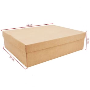 Pacote De 20 Caixas De Sapato Grande Em Papelão Embalagens 44cm x 34cm x 12