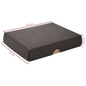 Caixa De Papelão Kraft Com 10 Unidades Embalagens 12.5cm x 9.5cm x 2.5cm