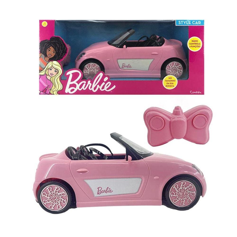 Carro Jeep Para A Barbie Com Controle Remoto Rosa