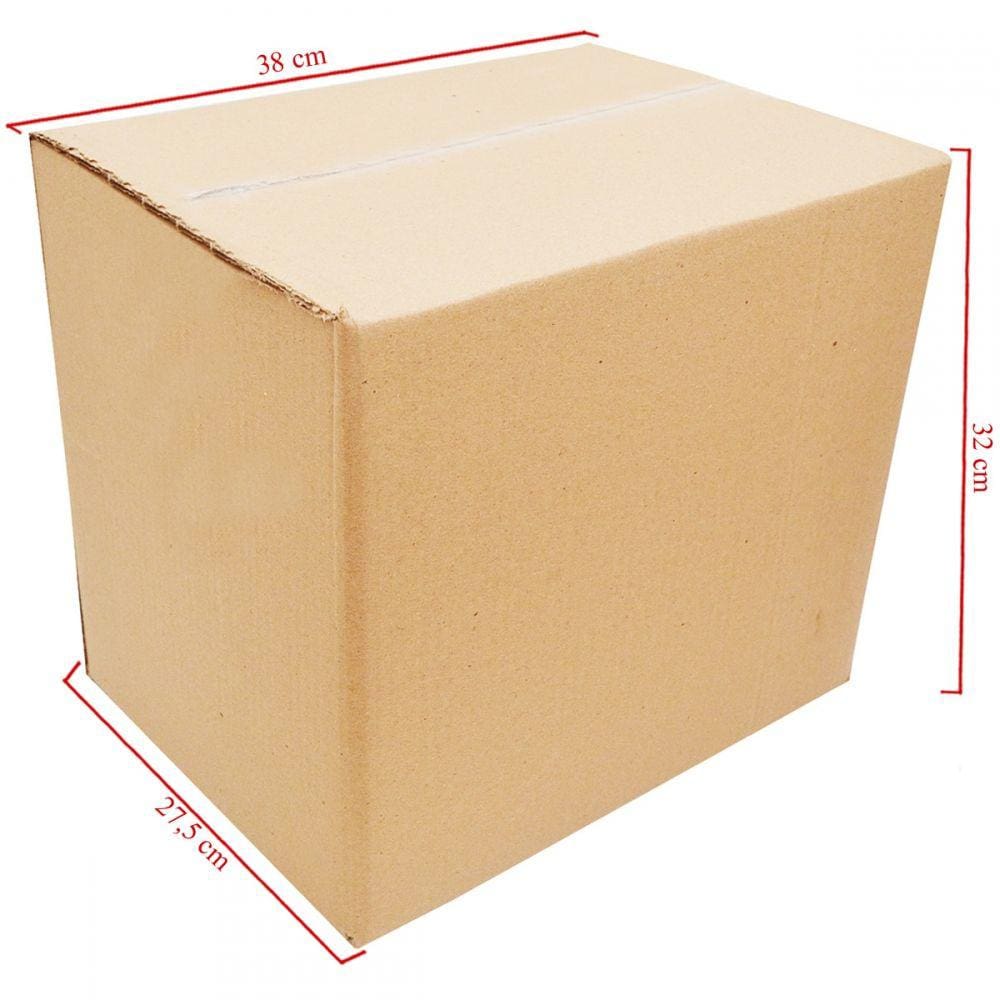 Caixa De Papelão Grande Para Correios com 50Un Embalagens 38cm x 27.5cm x 32