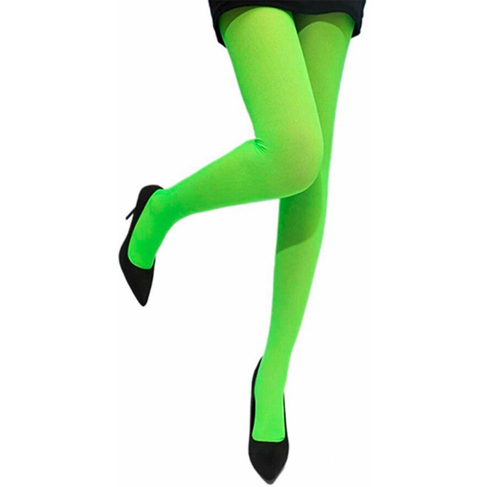 Meia-Calça Colorida Neon Adulta para Fantasias