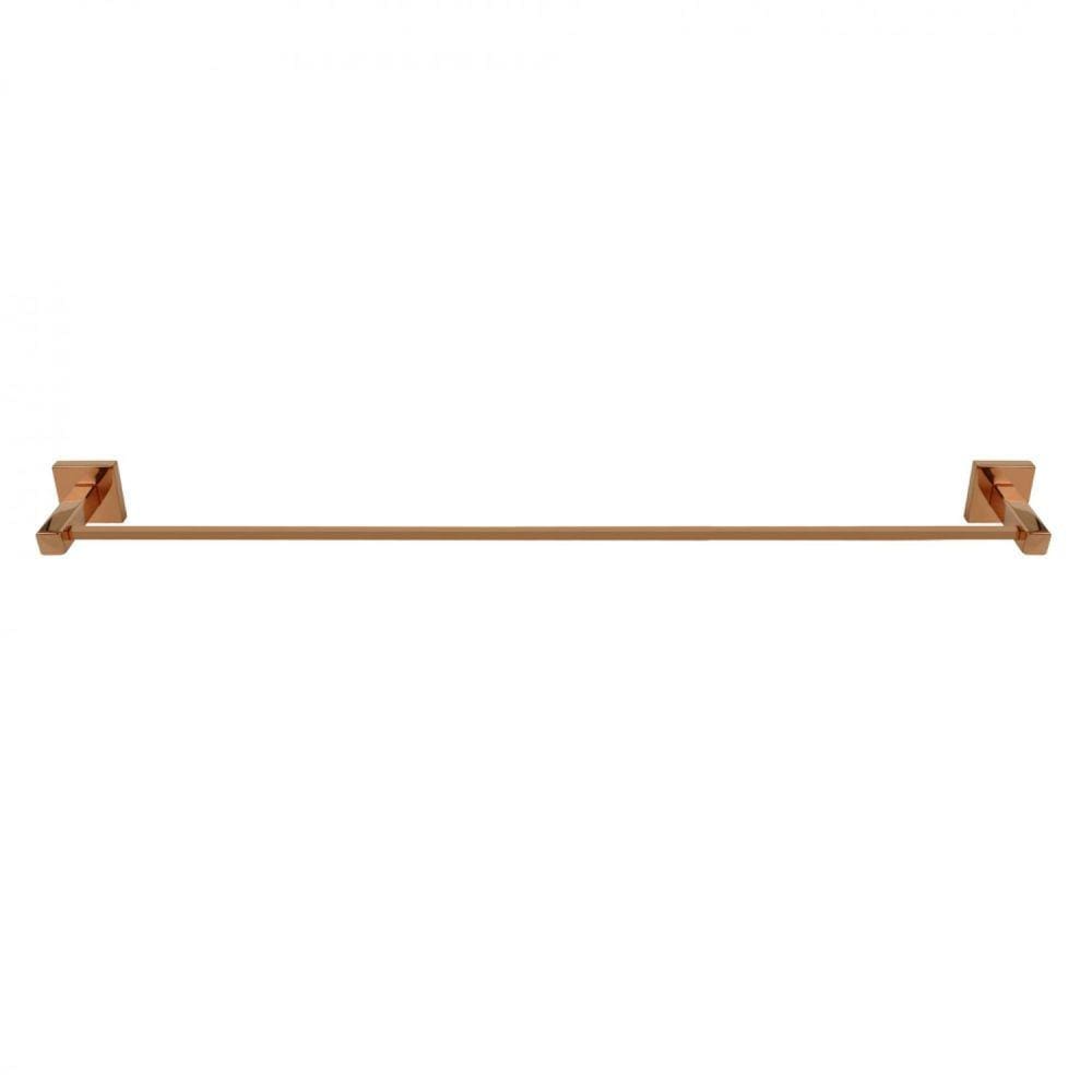Porta Toalha de Banho 62cm Inox Square Ducon Metais Rosé Gold