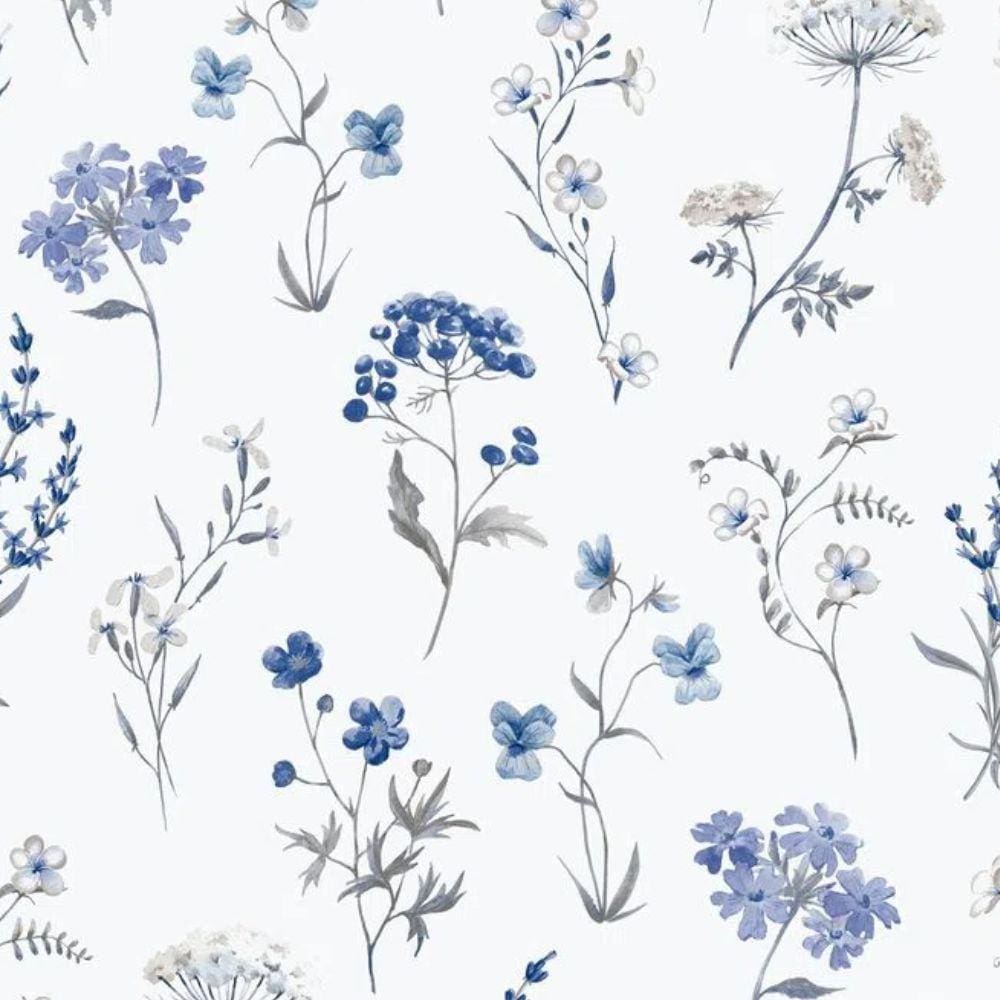 Papel de Parede Hana Floral Azul 1901-1