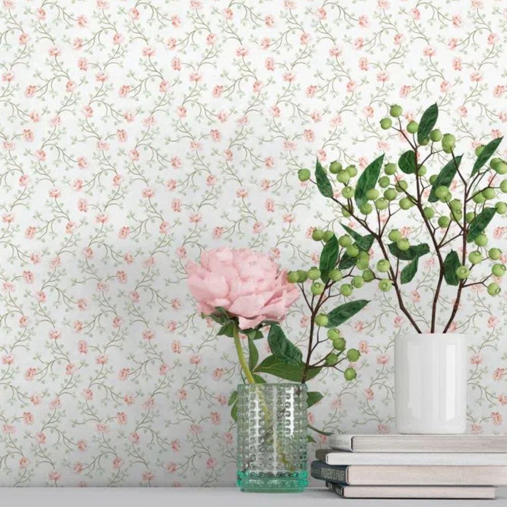 Papel de Parede Hana Floral Rosa 1905-5