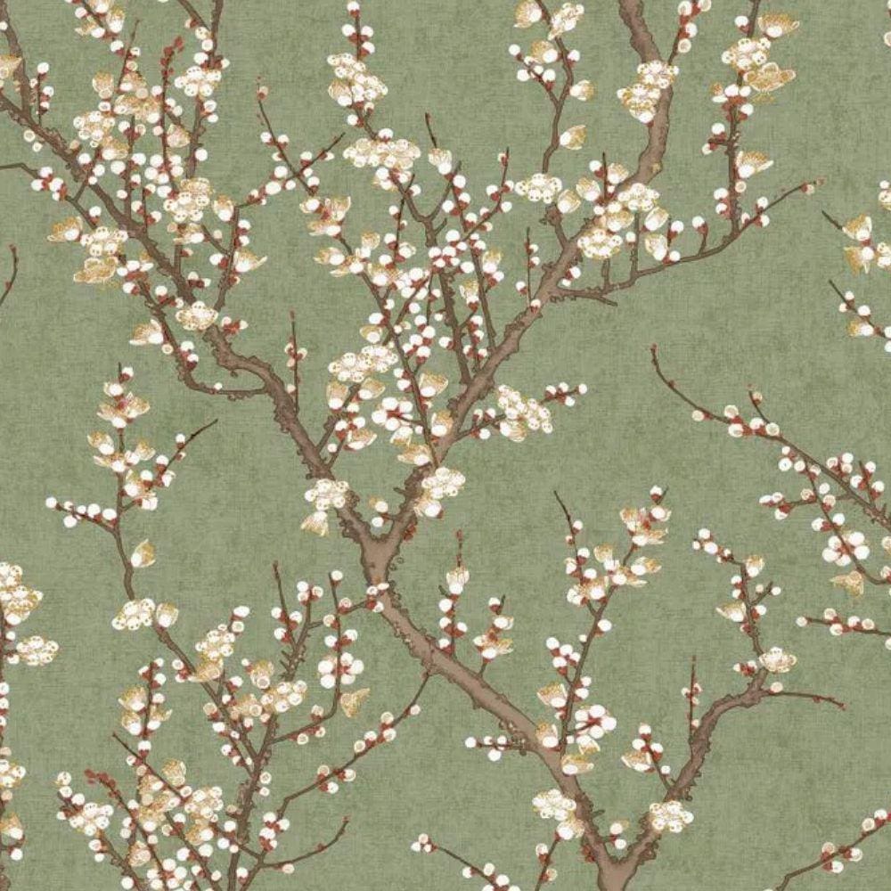 Papel de Parede Hana Floral Verde 1903-4