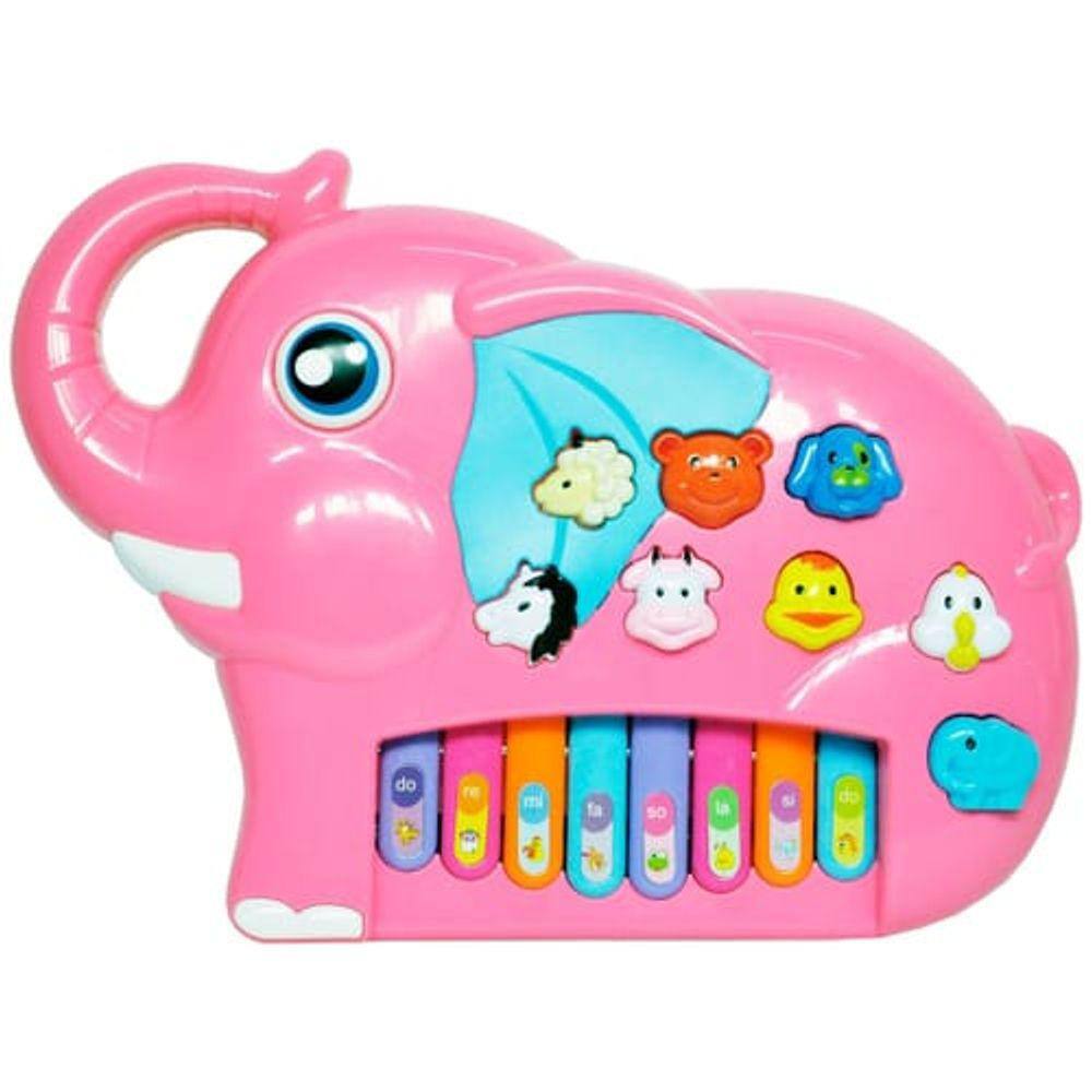 Piano Musical Infantil Fazendinha Rosa Art Brink