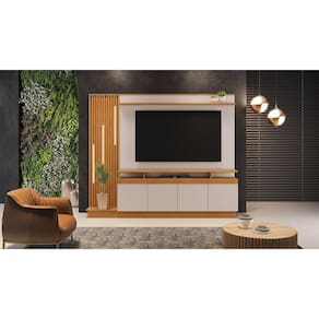 Estante Home com LED para TV até 65 Polegadas 4 Portas Absoluto JCM