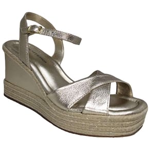 Sandália Anabela Bottero 357621 Feminina - Dourado