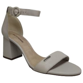 Sandália Salto Grosso Bottero 358301 Feminina - Off White