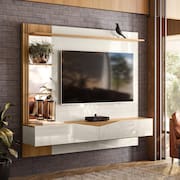 Painel para TV até 60`` Freijó Com Off White Perolizado Vegas Intense - Movelove