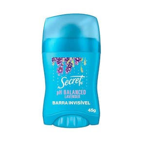 Desodorante Anitranspirante Stick Secret Clear Barra Lavender 45g