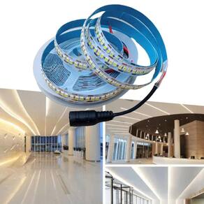 4 Fitas De Leds Adesiva 2835 Rolo De 5M Com 240 Leds 12V Com Entrada P4 Para Decorações Perfis Sancas Gesso Parede Teto