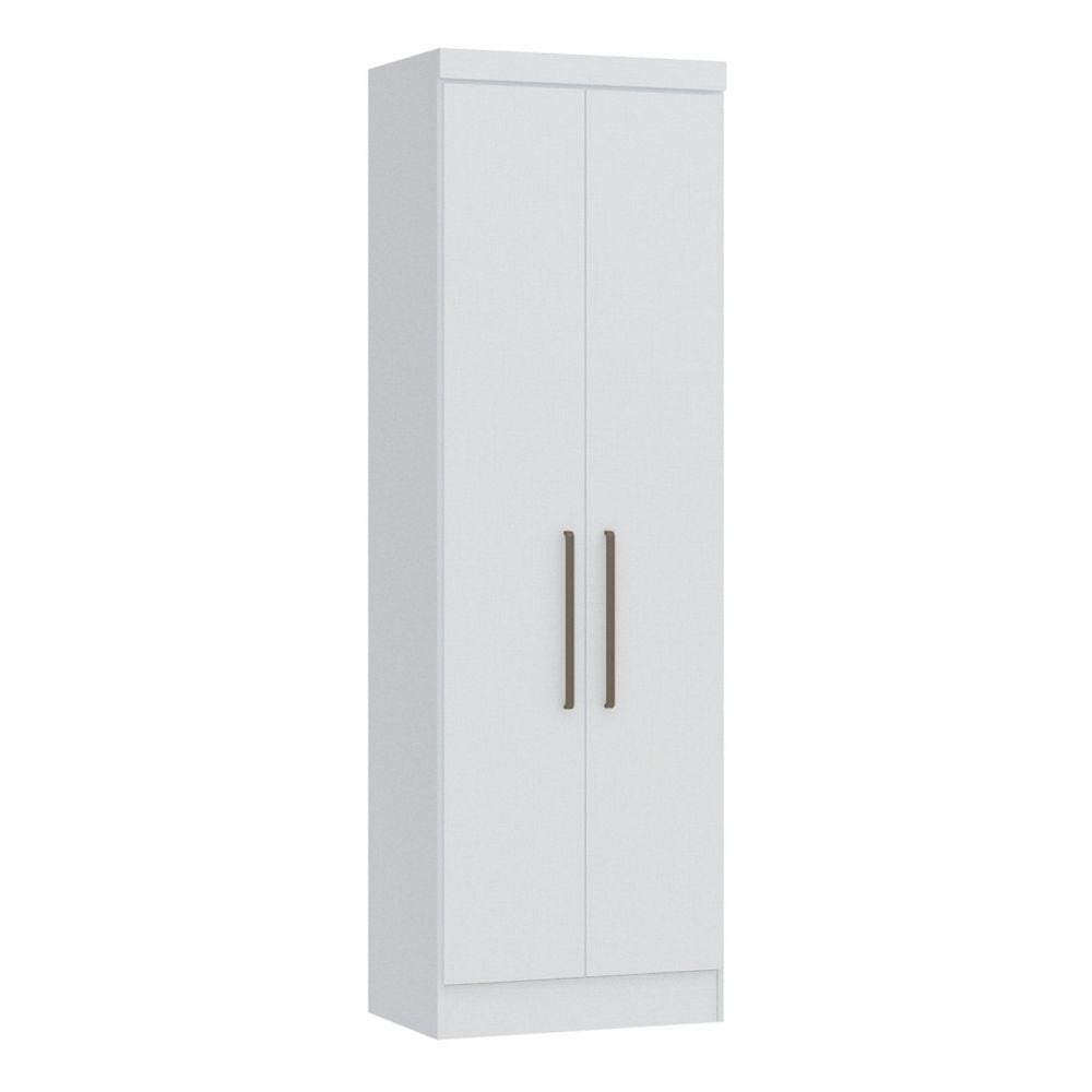 Guarda Roupa Modulado 2 Portas Infinity Móveis Castro Branco Line