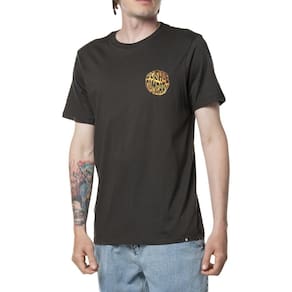 Camiseta DC Shoes Warped Circle SM24 Masculina Cinza Escuro