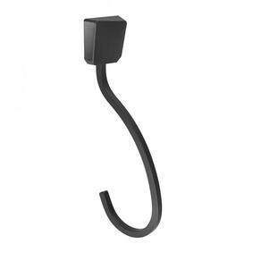 Porta Toalha Argola Origami Matte Meber Branco Matte/Preto Matte