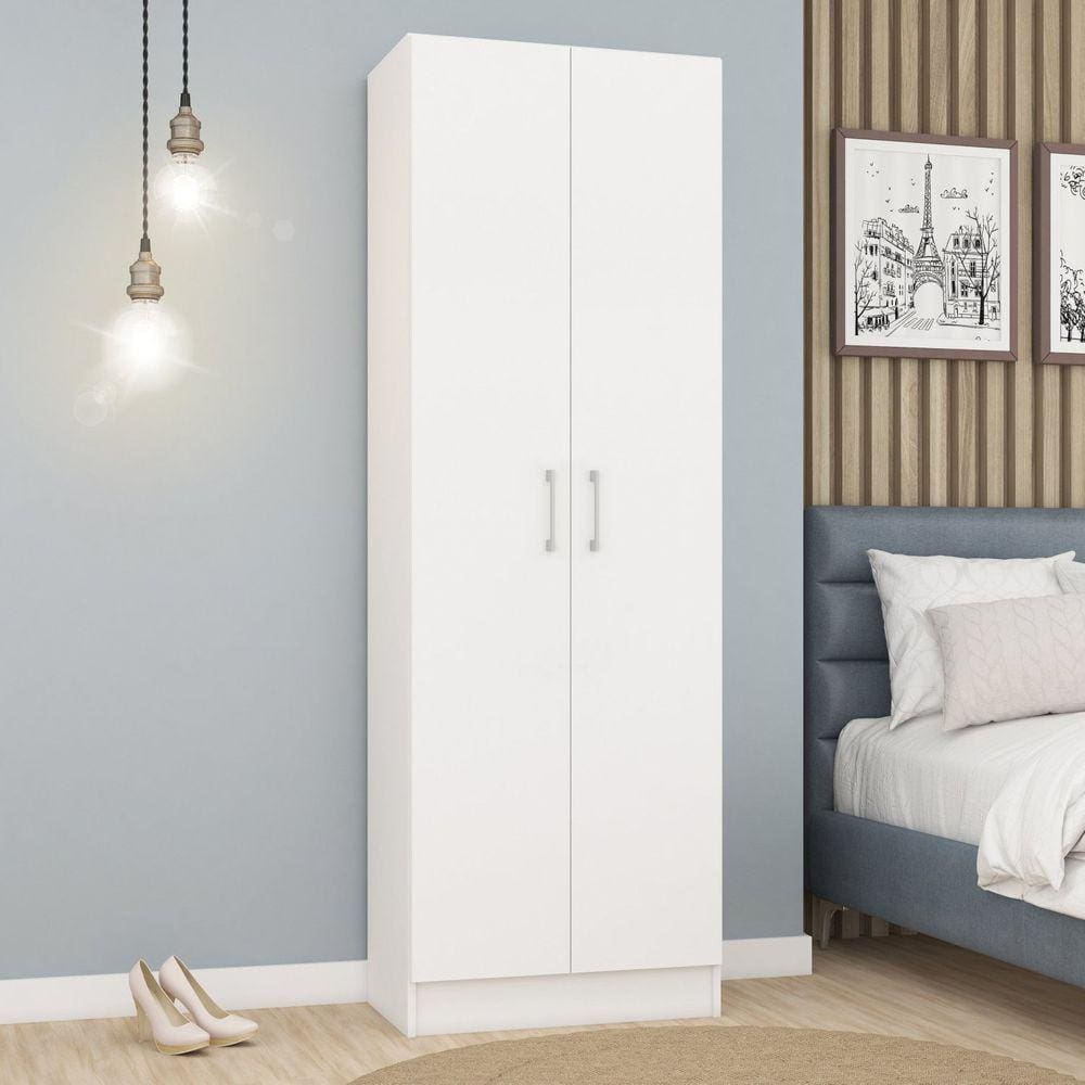 Armário Multiuso 2 Portas Expresso Móveis Branco