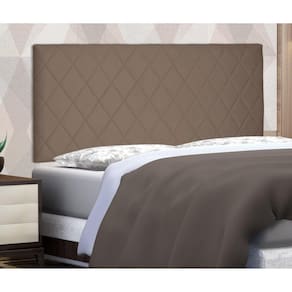 Cabeceira Suspensa Solteiro 90cm Suede Esmeralda Spezzia Caramelo