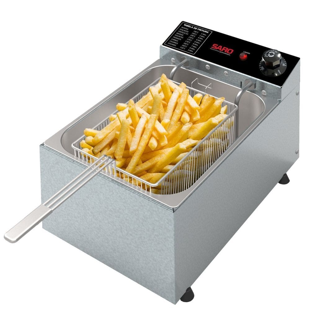 Fritadeira Eletrica 3000w 1 Cuba 5,0 Litros 220v 50-60Hz Fr22 Saro