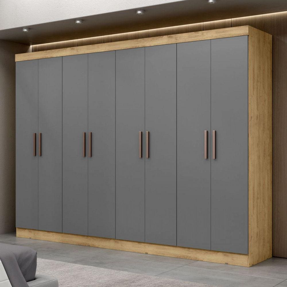 Guarda Roupa Casal Paris 8 Portas MDP | Casas Bahia