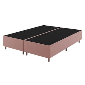 Base Box Queen 25cm x 1,98m x 1,58m Treviso Liso Turkey Rose