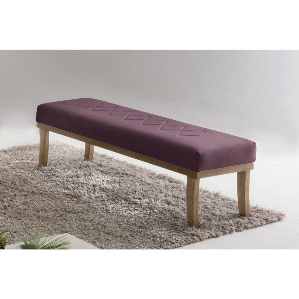 Puff 100cm Pés Mel Theo Sofani Rosa