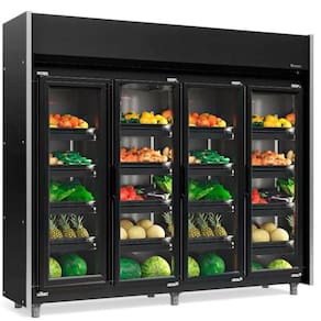 Refrigerador Vertical Hortifruti 3 Portas de Vidro GEAS4PLB Gelopar