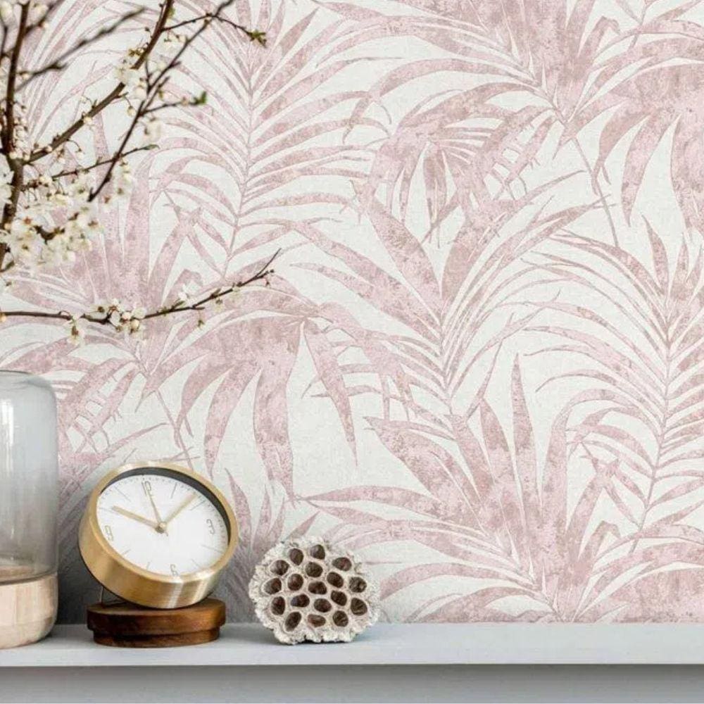 Papel de Parede Ivy Folhagem Rosa 6803-70