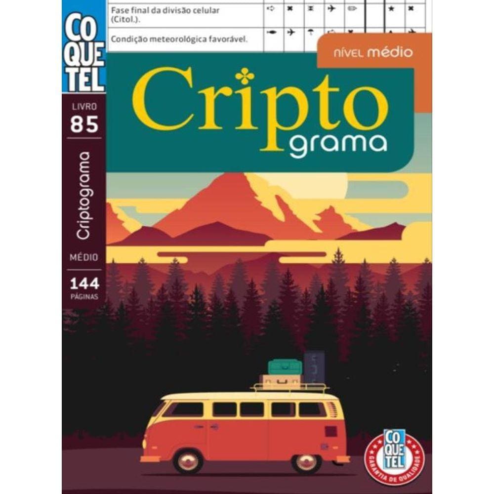 Livro Coquetel Criptograma Nível Médio Ed 85