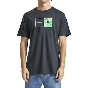 Camiseta Hurley Aloha Box SM24 Masculina Preto