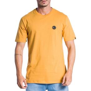 Camiseta Quiksilver Patch Round Color SM24 Mostarda