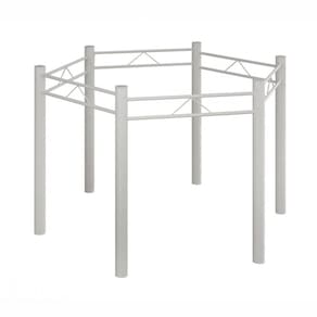 Base Para Mesa Sextavada 120x140 Liso Branco Teixeira