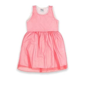 Vestido Menina Tule Rosa Luxo Festa Infantil Verão 4a10 Anos