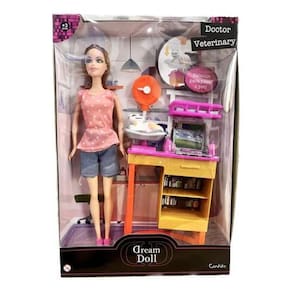 Boneca Medica Veterinária Dream Doll Candide