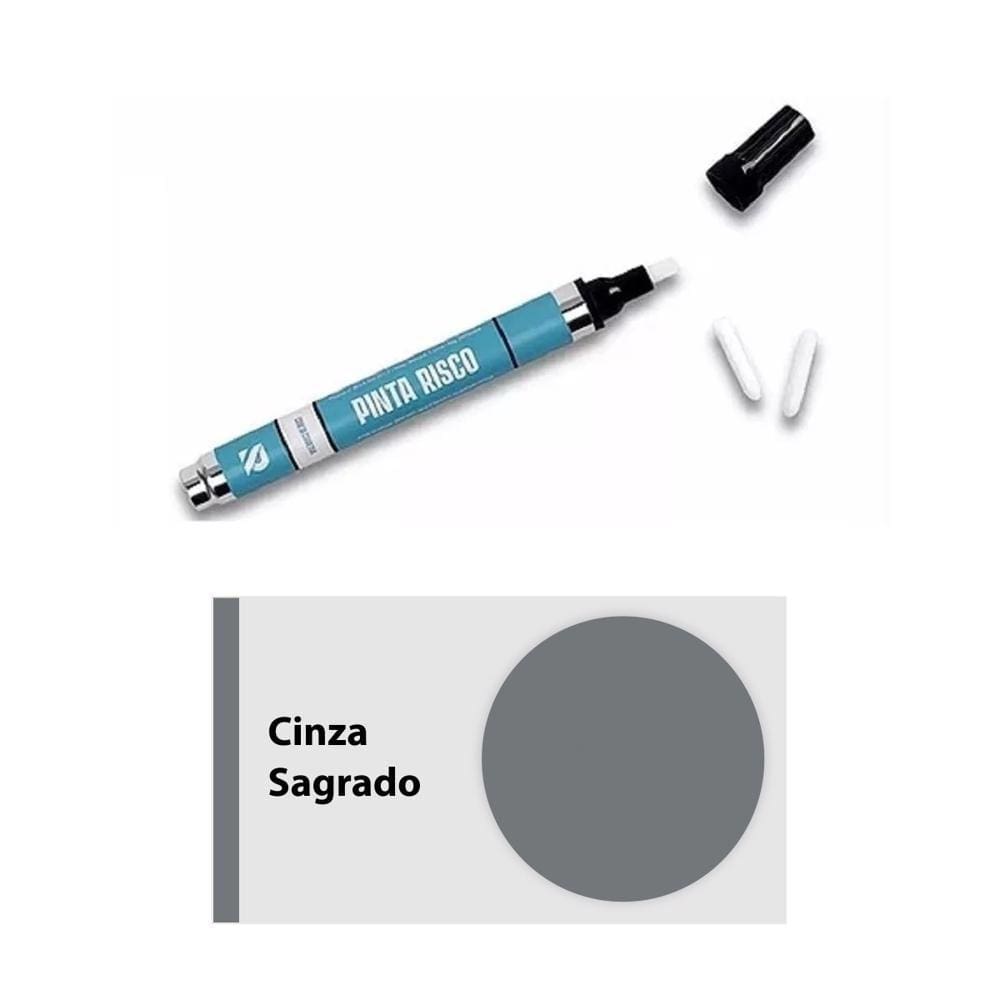 Caneta Para Reparos Retoque Risco Arranhado Em Mdf Madeira Ferro Plastico Aluminio - Cinza Sagrado