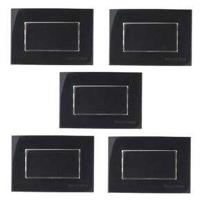5 Pç Interruptor Paralel0 P/Moveis Margirius Preto 10A 250V