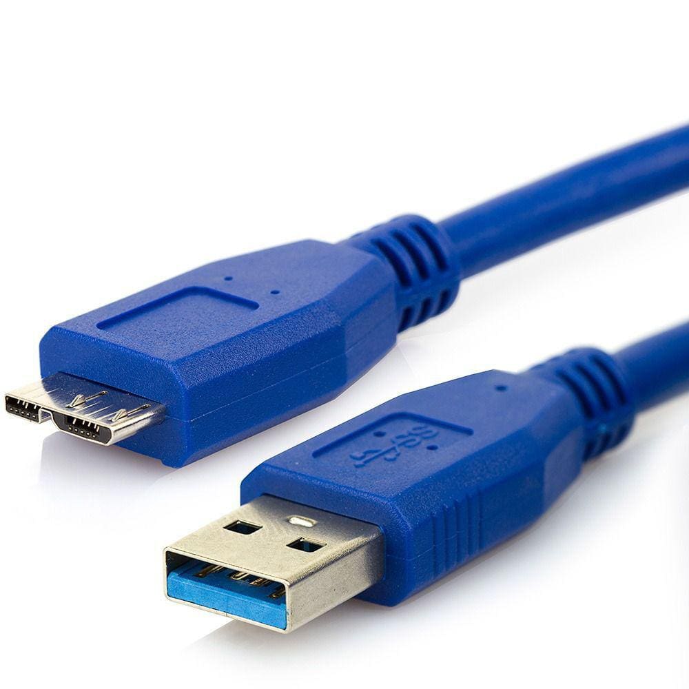 Cabo USB 3.0 Para HD Externo Samsung Toshiba Seagate Com 5 Metros