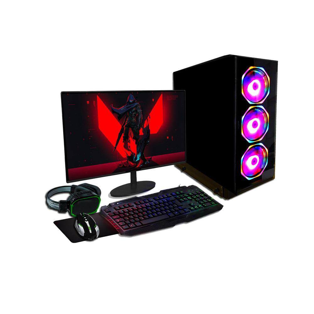 Pc Gamer Completo I3 Bluecase, Gt 1030 C/ Leds Frete Gratis