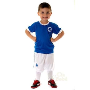 Conjunto Infantil Cruzeiro Uniforme Artilheiro Oficial