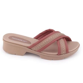 Tamanco feminin Piccadilly 572017 Flat Derby Soft Cedro Clás