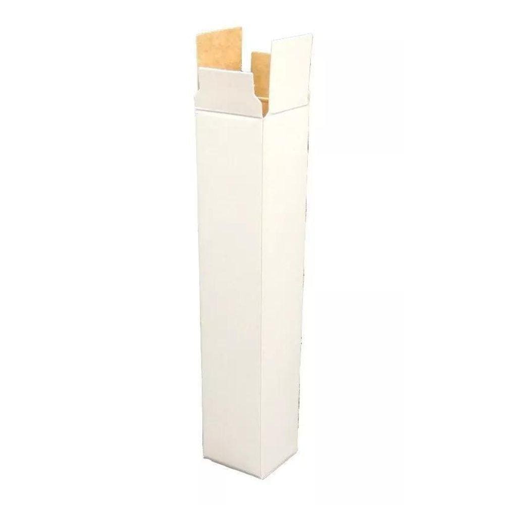 Caixa Embalagem Perfume 12,5x2,5x2,5 cm Branca - 15 Peças