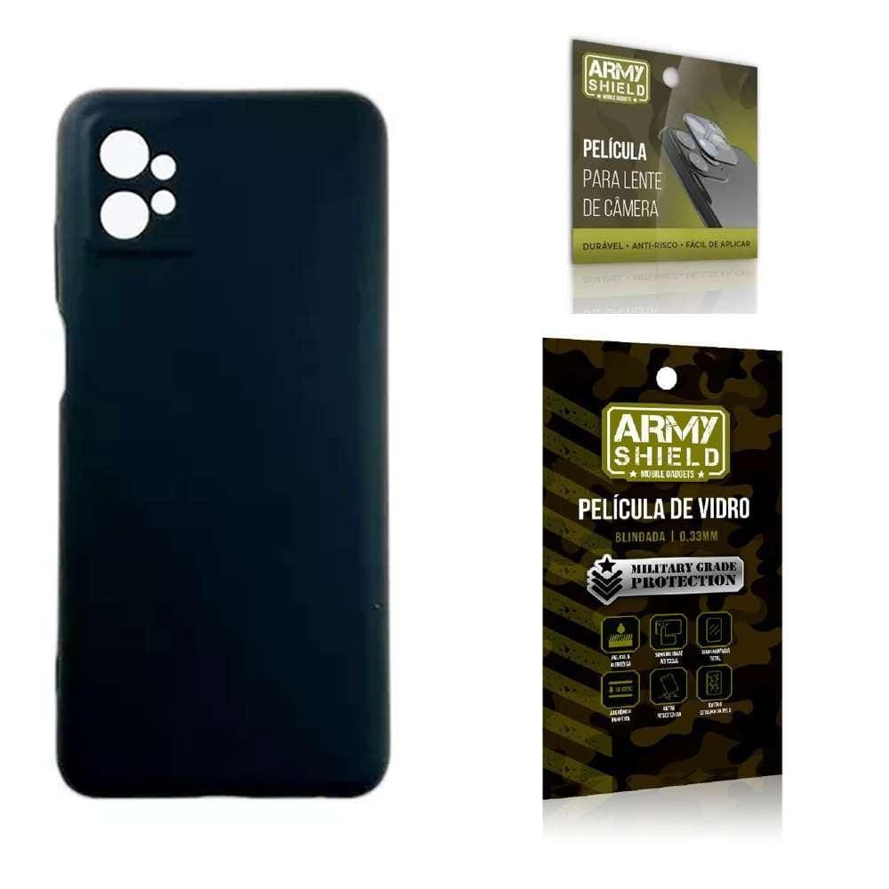 Capinha Silicone + Película Anti-Risco | Marca | Modelo