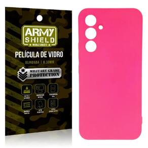 Capa Capinha Pink Samsung A24 + Película De Vidro 3D