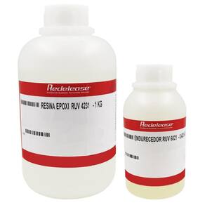 Resina 4231 Epoxi Transparente Para Médias Espessuras Com Proteção UV Com Endurecedor (1,430 Kg)