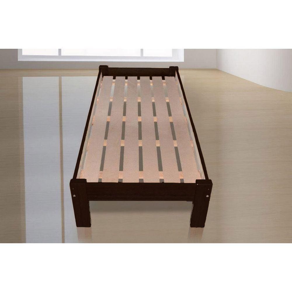 Cama Solteirão (Solteiro Extra) Turca de Madeira Maciça Angelim Pedra/Tauari